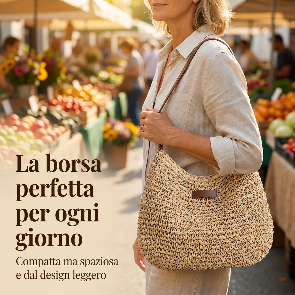 Simona | Borsa Intrecciata Elegante