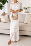 Valentina | Abito Maxi Traforato con Sottoveste