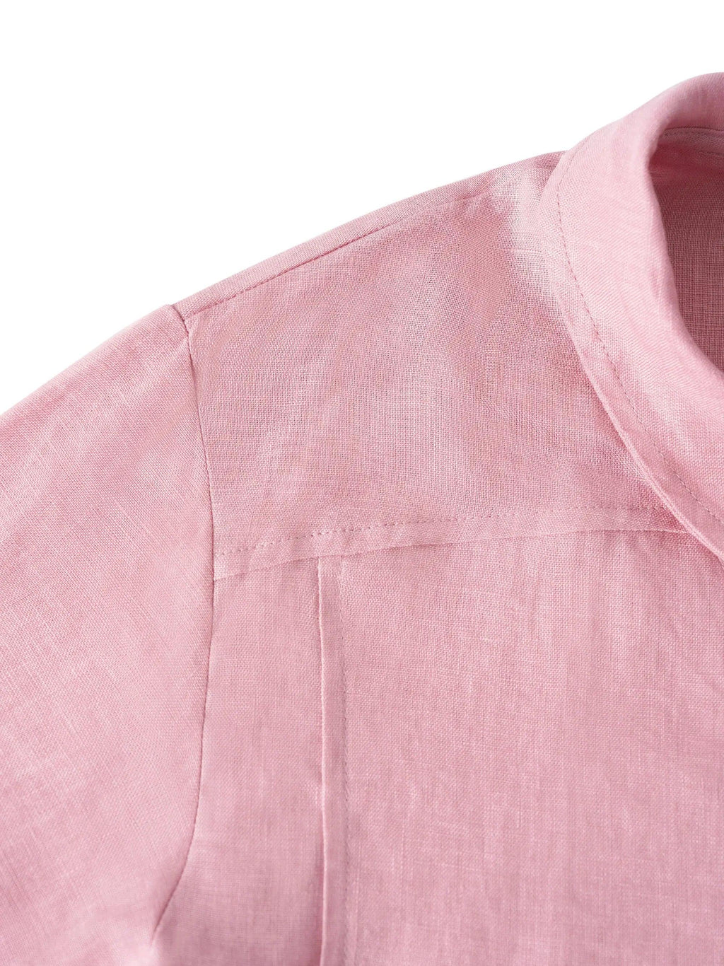 Giada | Top in Lino con Scollo a V e Maniche Corte