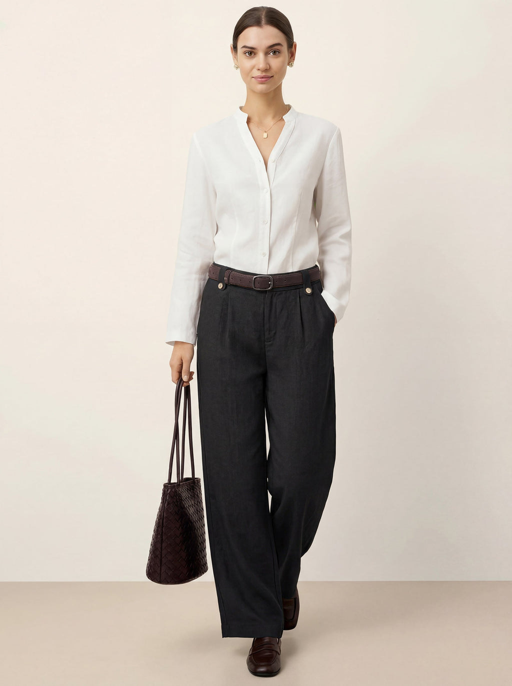 Isabella | Pantaloni Palazzo in Lino e Lyocell