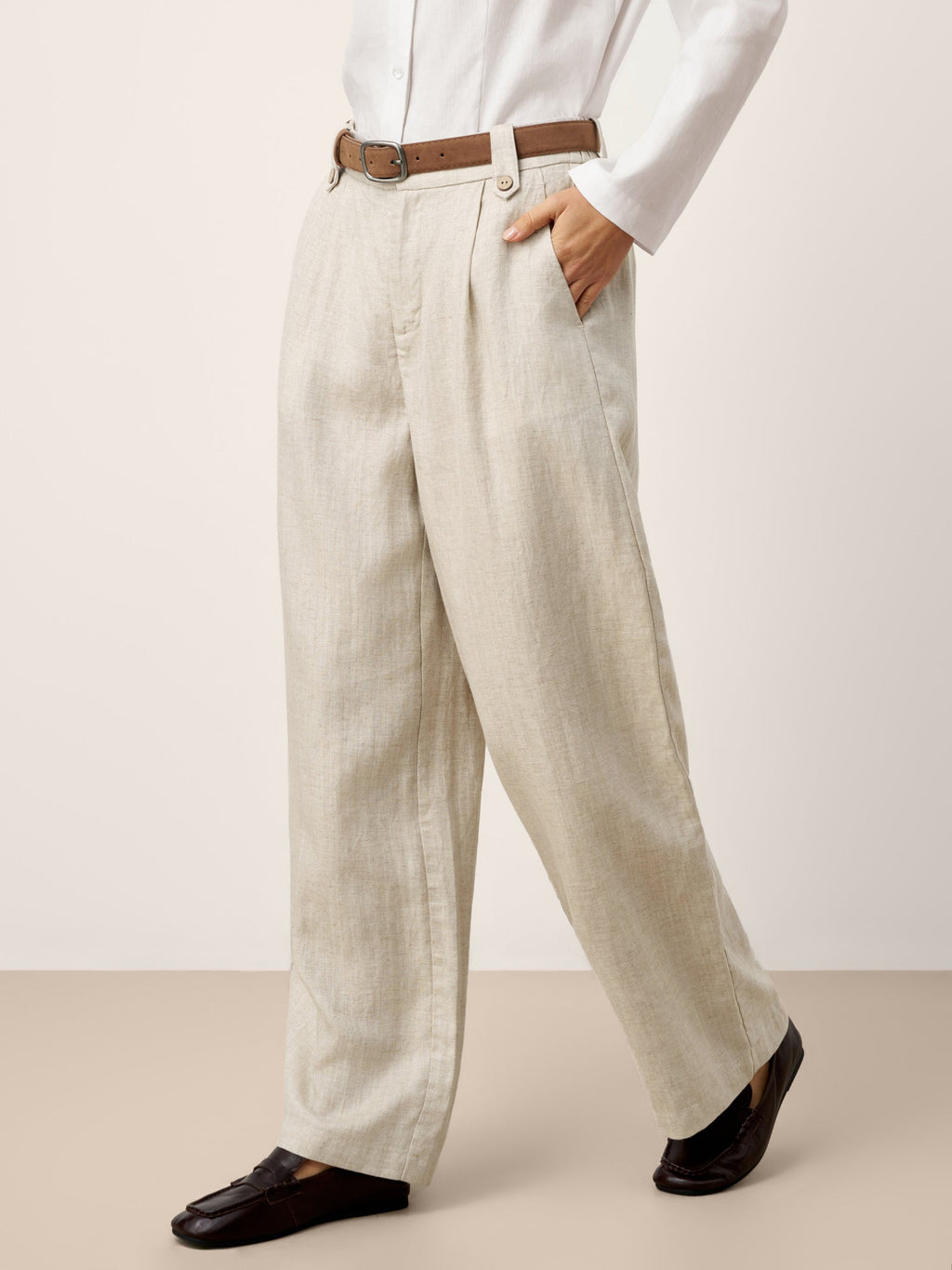 Isabella | Pantaloni Palazzo in Lino e Lyocell
