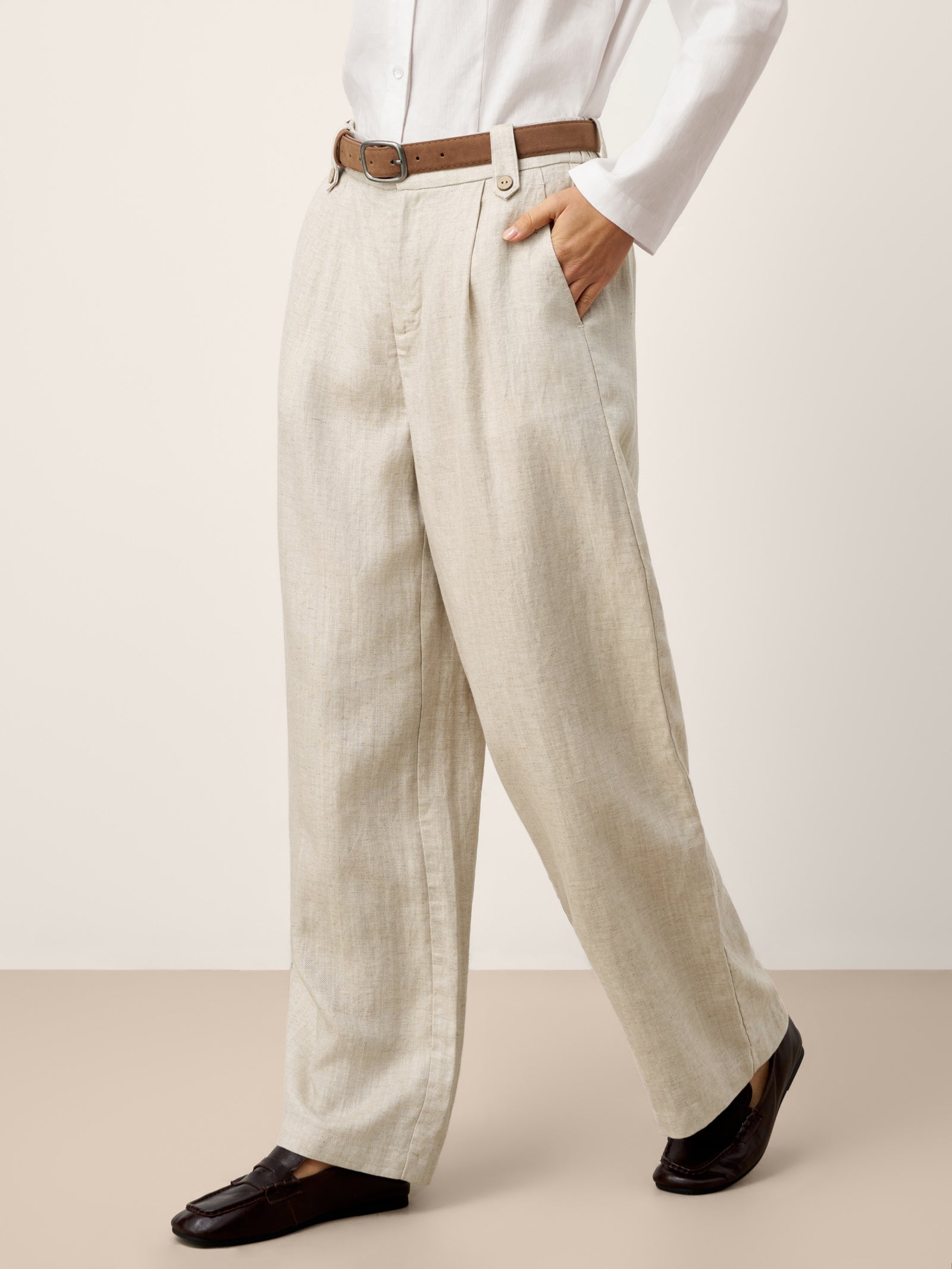 Isabella | Pantaloni Palazzo in Lino e Lyocell