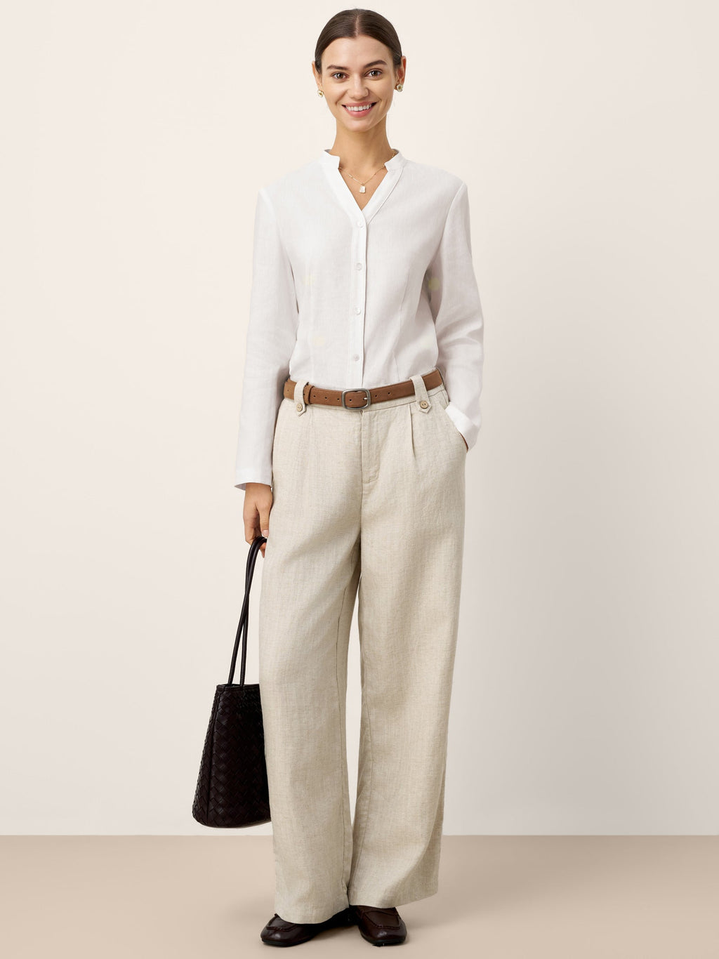 Isabella | Pantaloni Palazzo in Lino e Lyocell