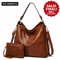 Borsa Hobo di Lusso Antifurto in Pelle + Pochette in Omaggio