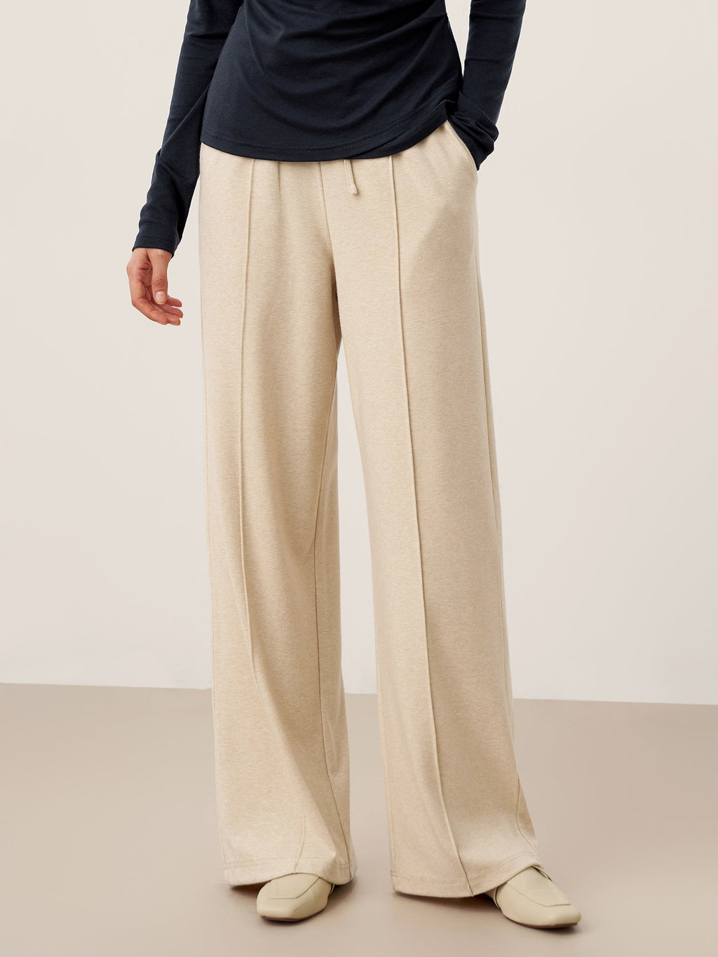 Camilla | Pantaloni Dritti in Lyocell con Pince
