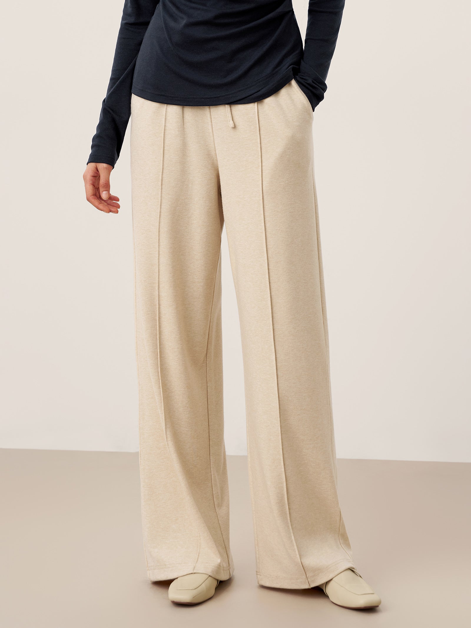 Camilla | Pantaloni Dritti in Lyocell con Pince