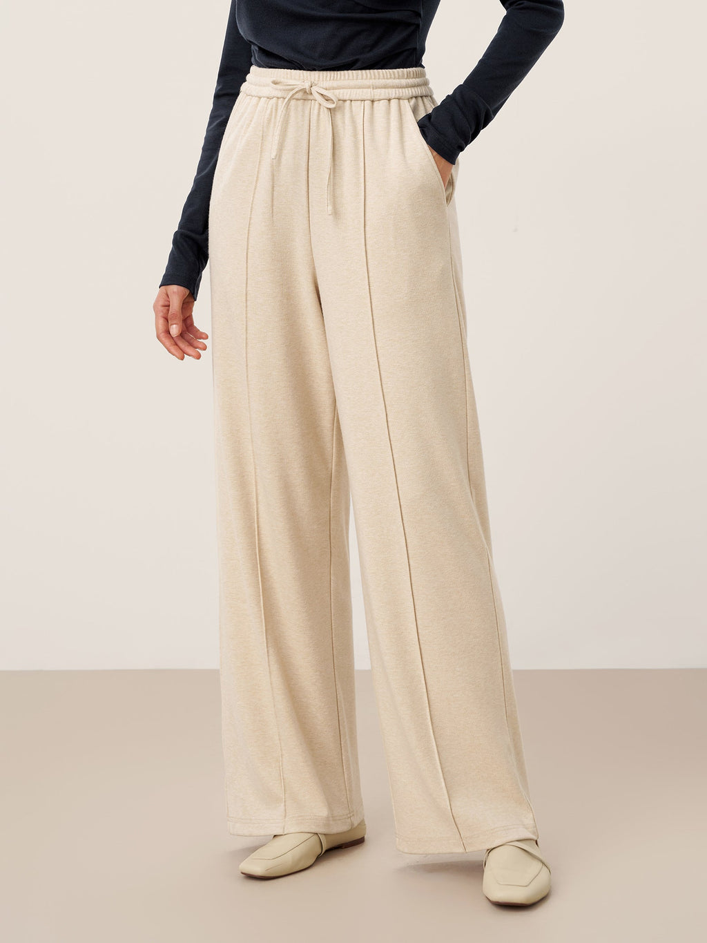 Camilla | Pantaloni Dritti in Lyocell con Pince