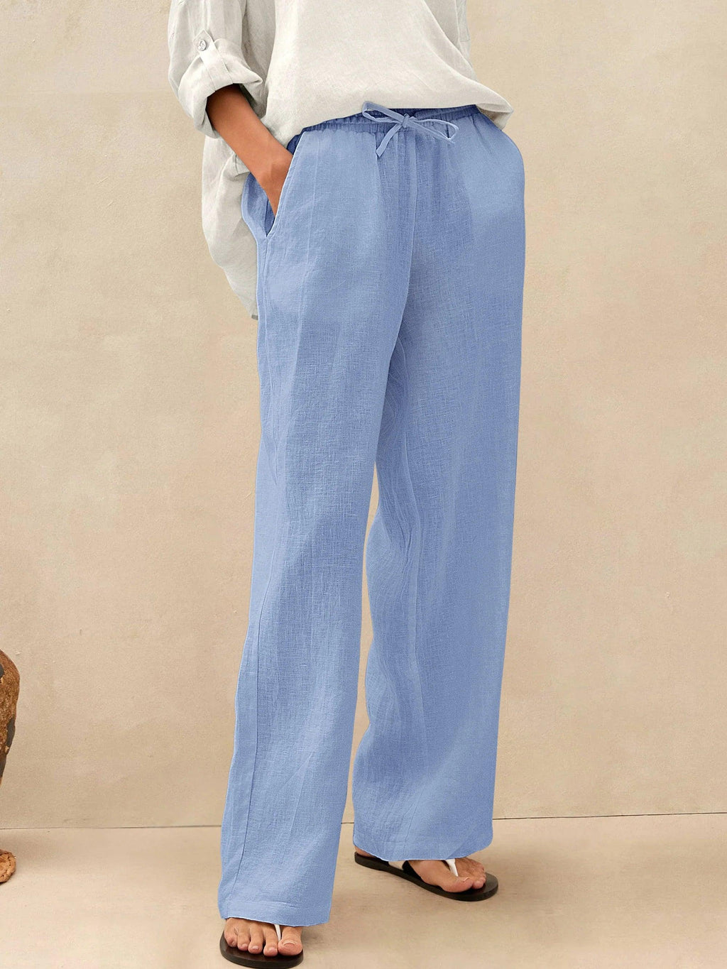 Pantaloni classici in lino al 100% LYON