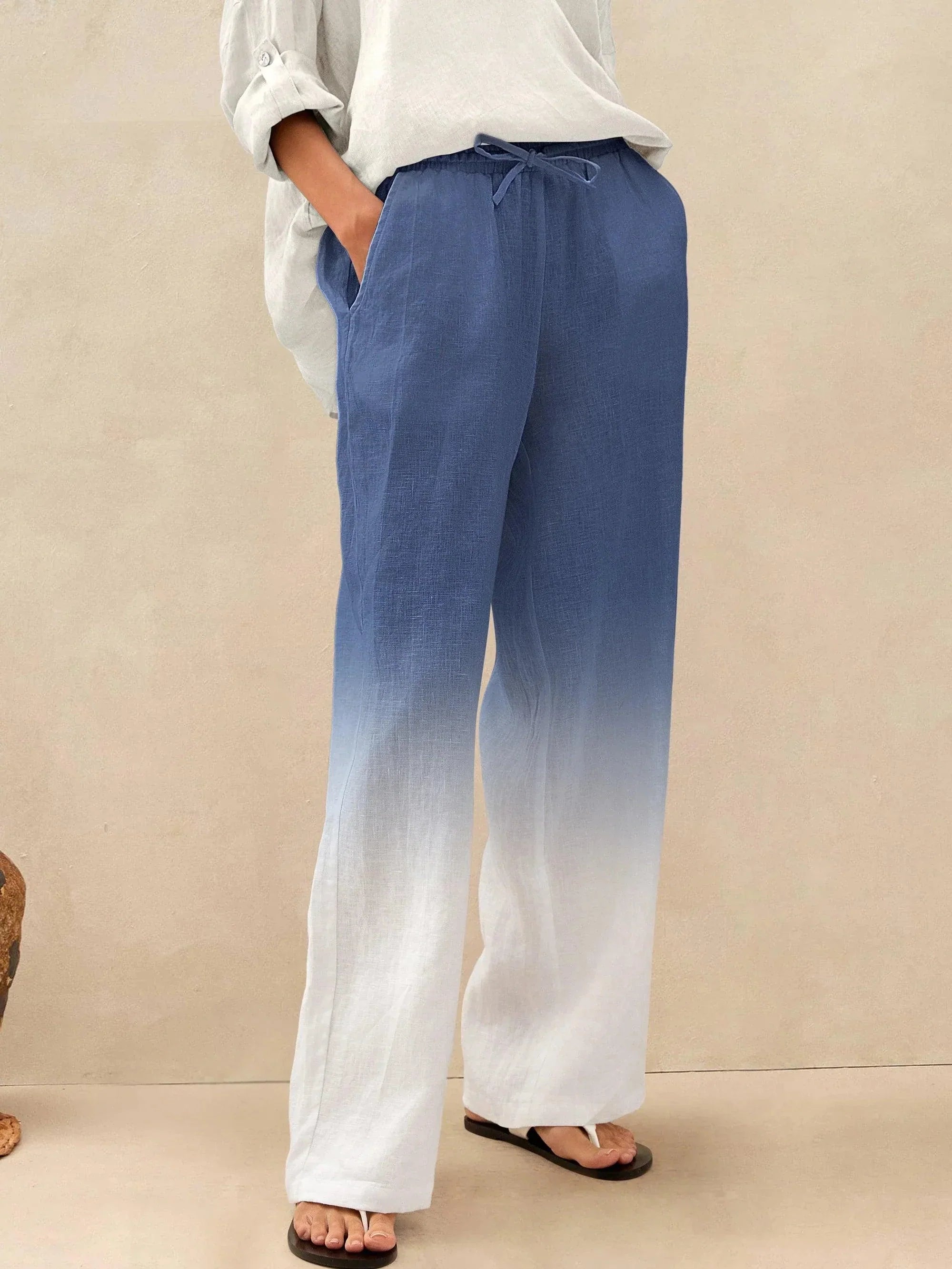 Pantaloni classici in lino al 100% LYON