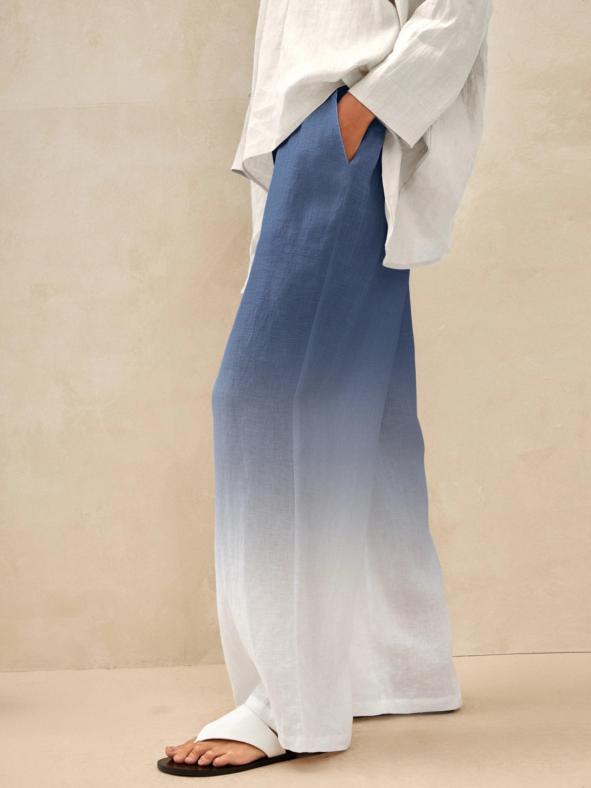Pantaloni classici in lino al 100% LYON