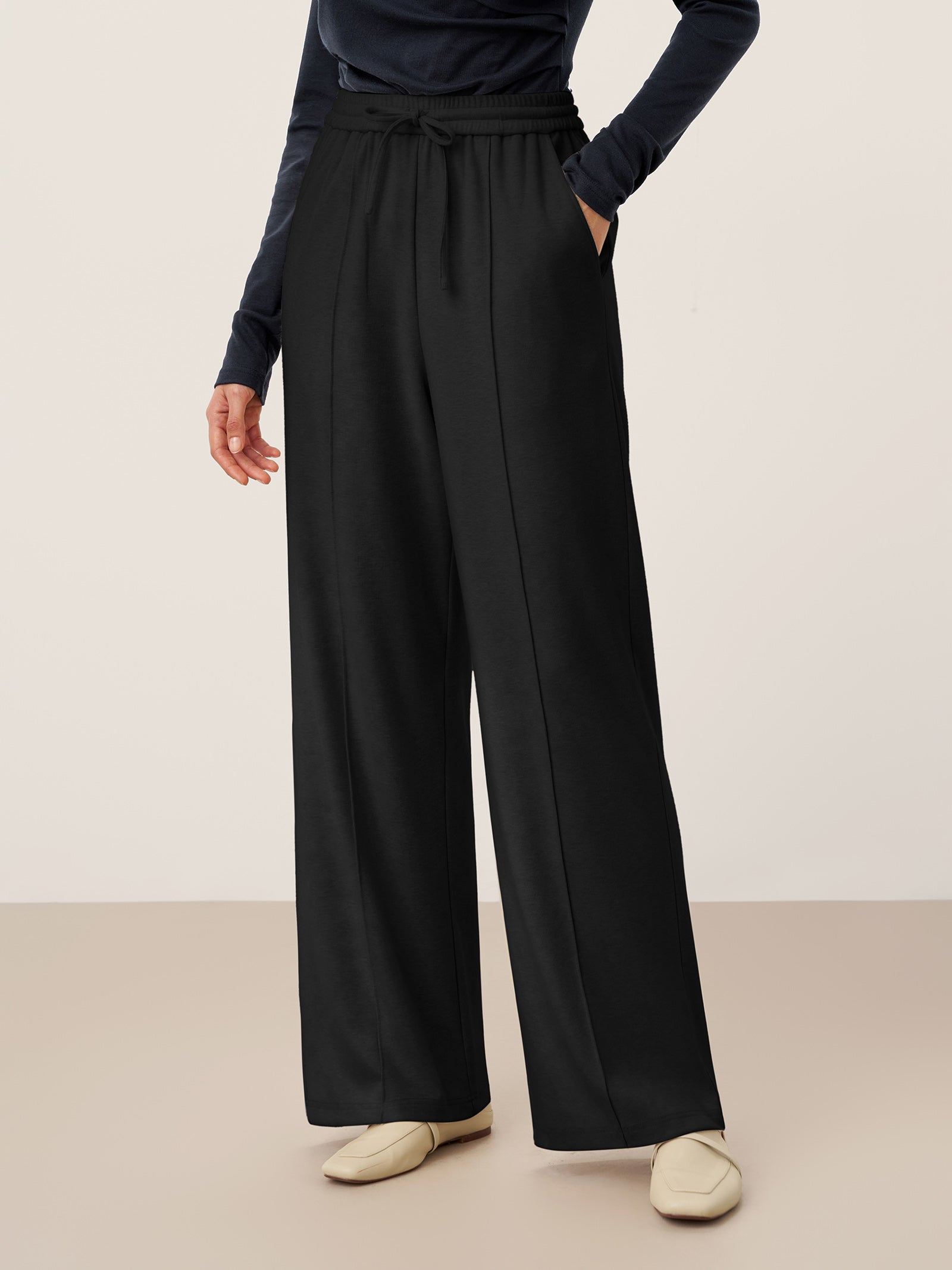 Camilla | Pantaloni Dritti in Lyocell con Pince