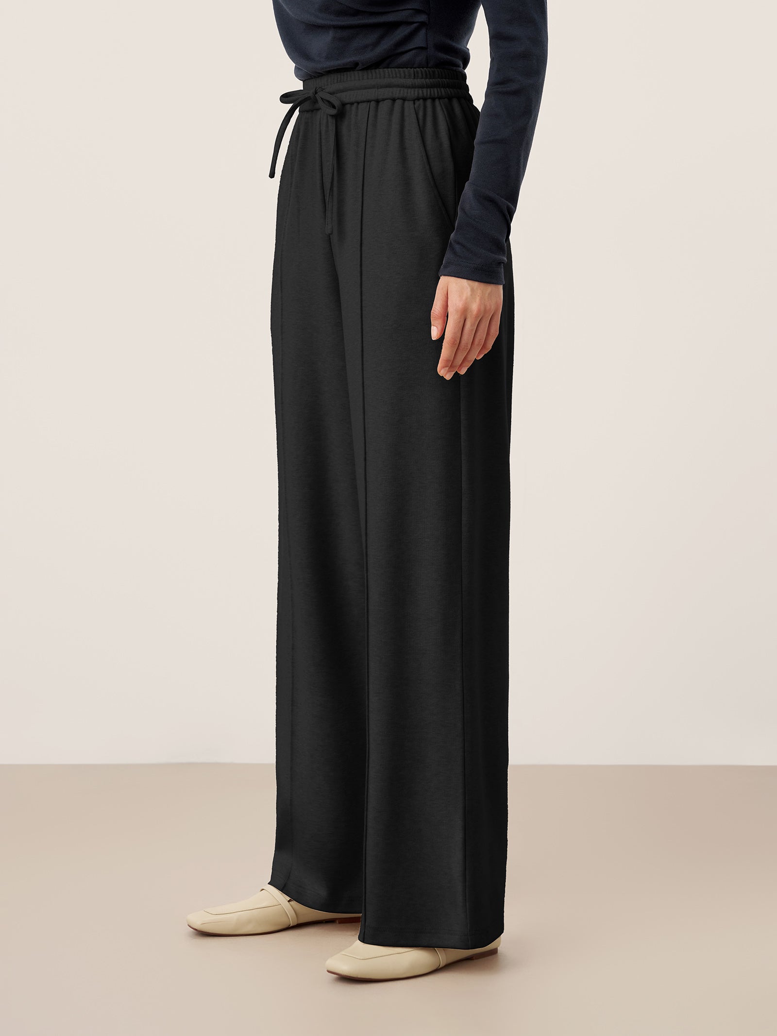 Camilla | Pantaloni Dritti in Lyocell con Pince