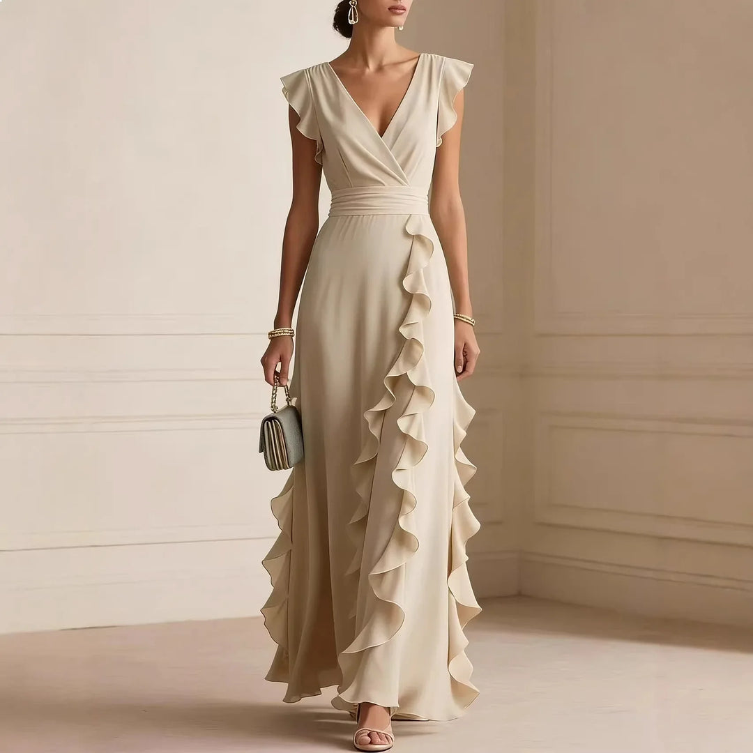 Chiara | Abito Lungo Elegante con Volant