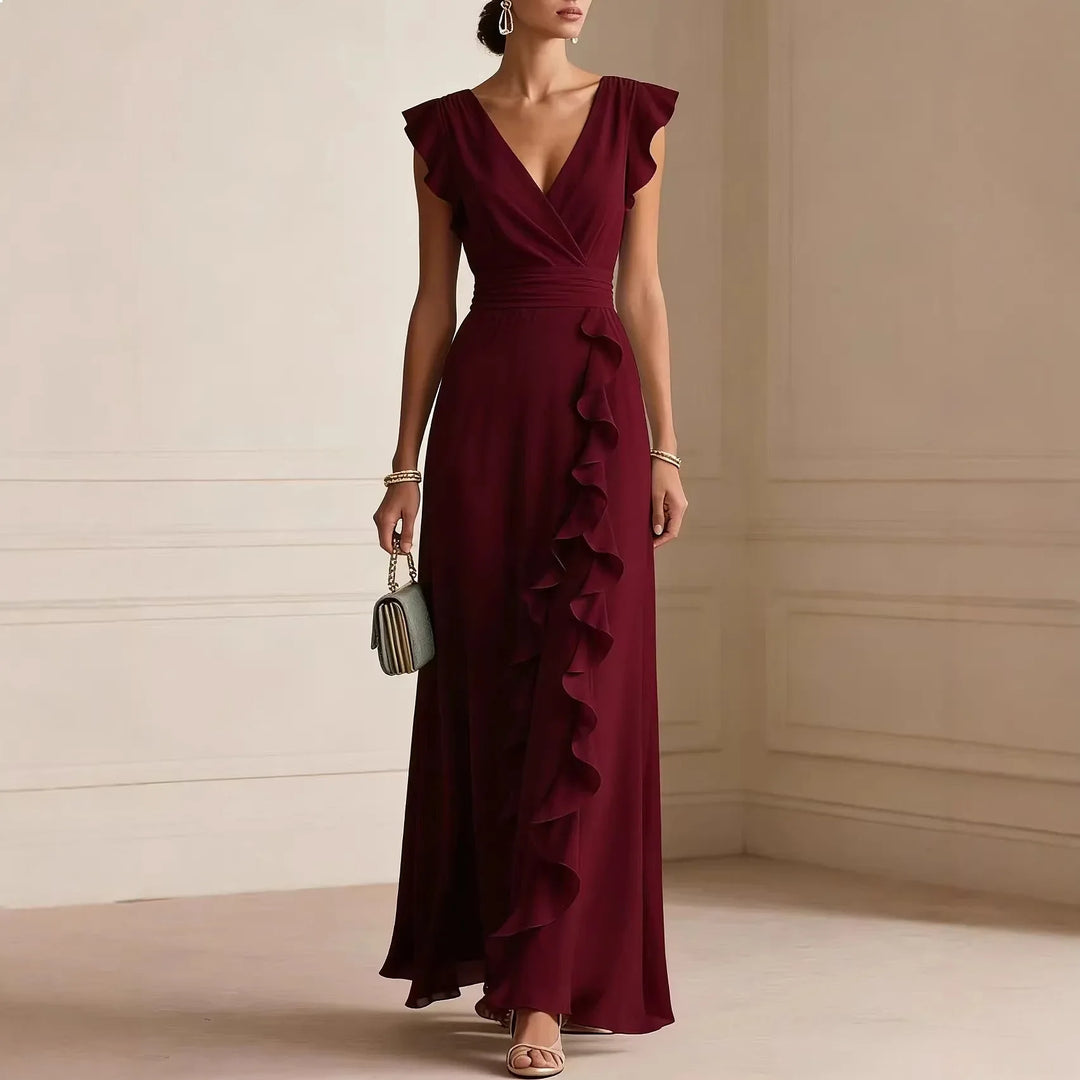 Chiara | Abito Lungo Elegante con Volant