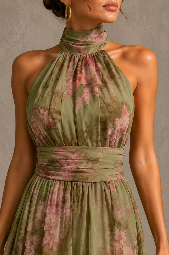 Livia - Elegante Abito Maxy con Scollo Halter