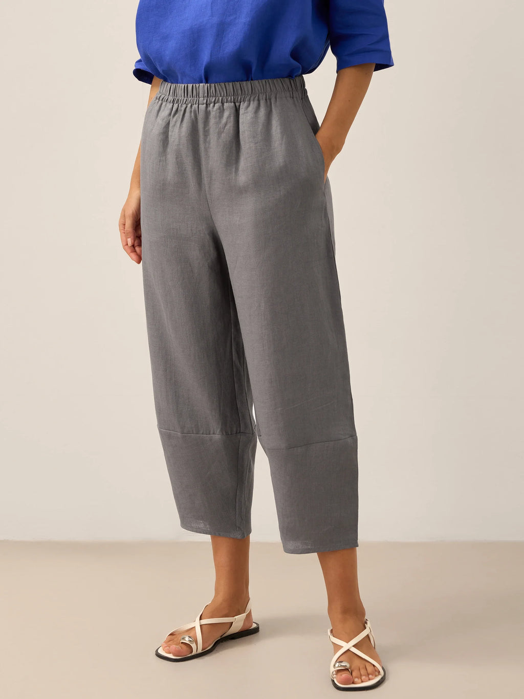 Martina | Pantaloni in Lino con Vestibilità Rilassata