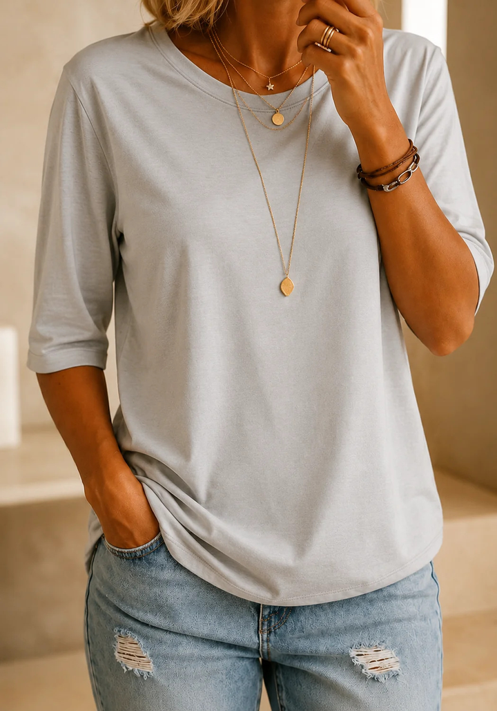 Harper | Maglia Comoda a Mezza Manica
