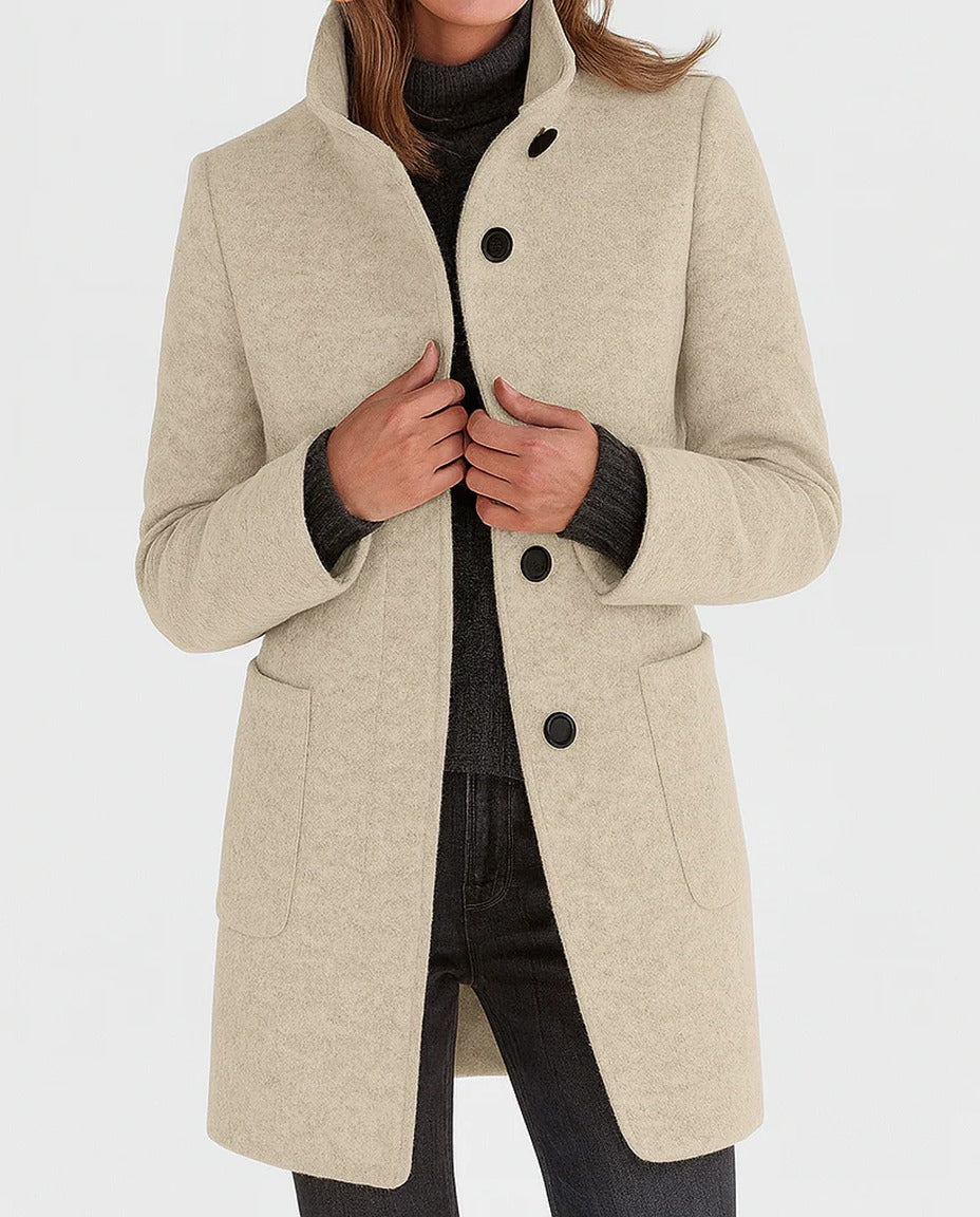 Cappotto midi Eleonora, colore beige