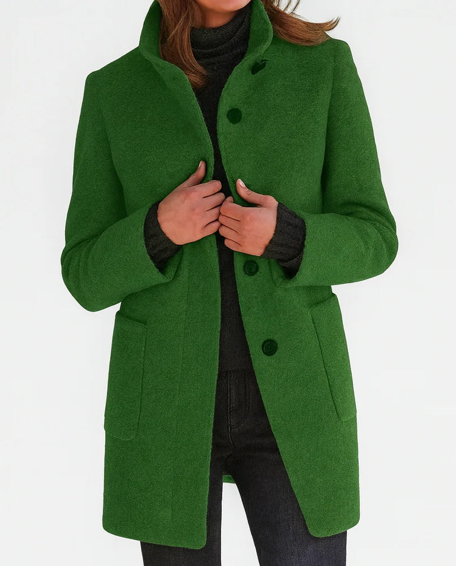 Cappotto midi Eleonora, colore verde