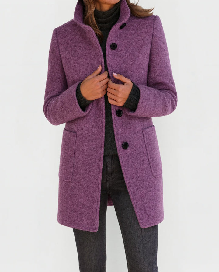 Cappotto midi Eleonora, colore viola