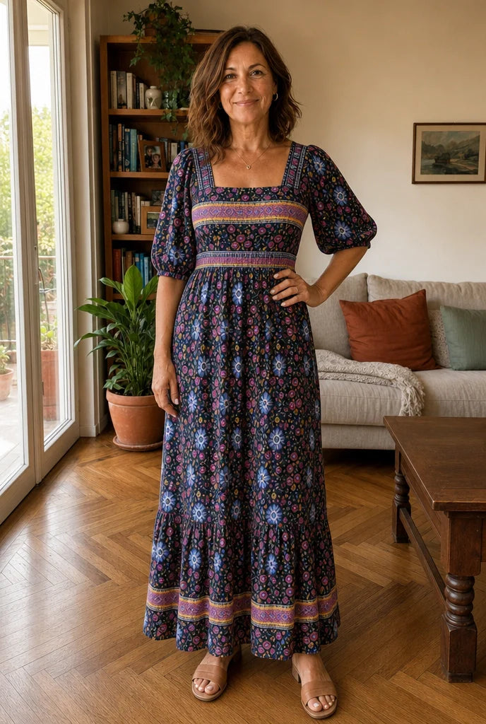 Ginevra | Abito Maxi Floreale
