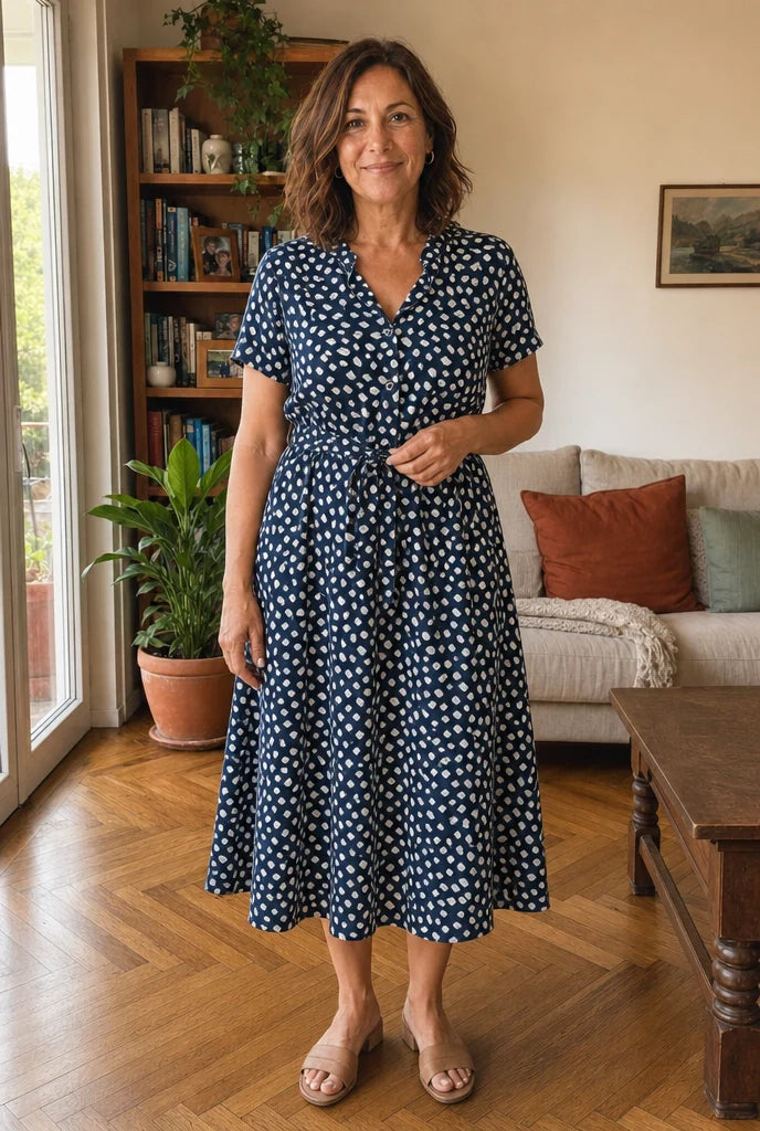 Greta | Abito Midi a Stampa