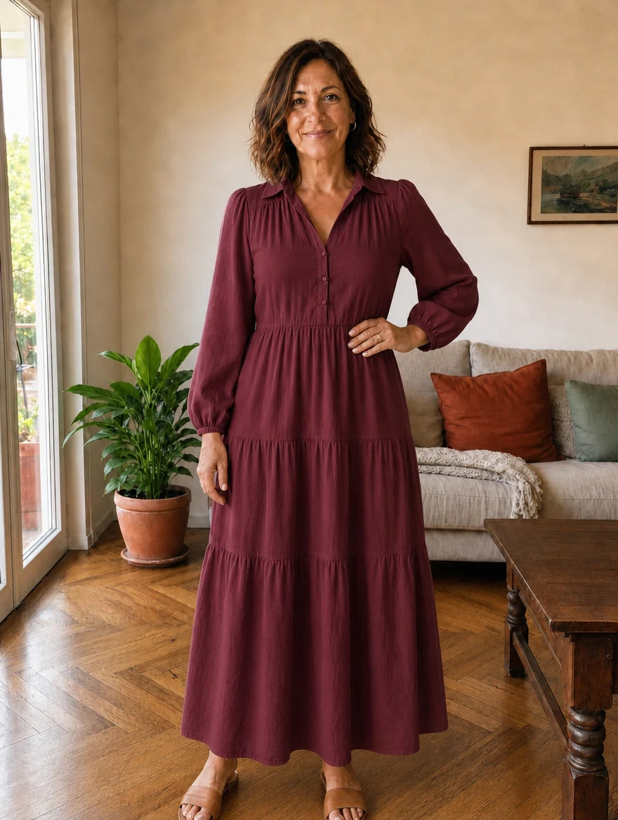 Abito Elegante a Balze