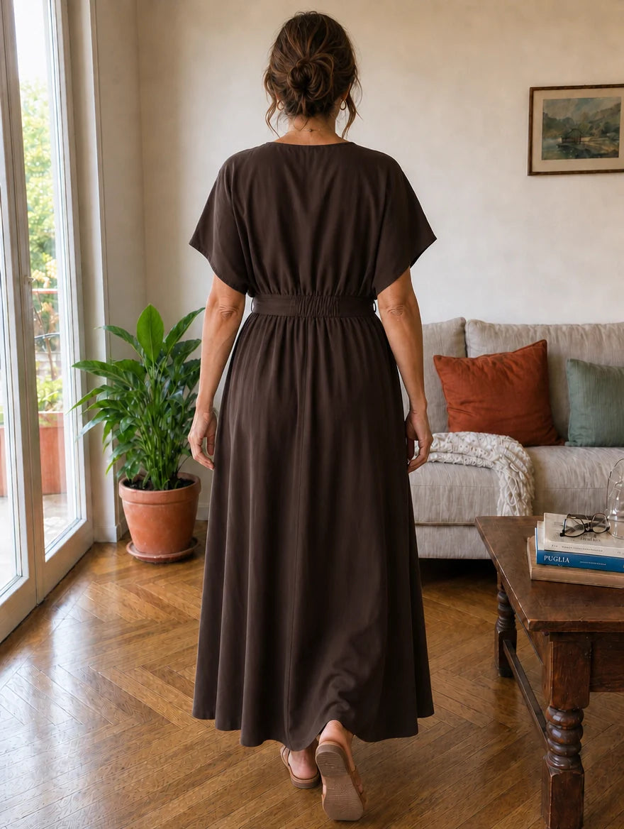 Lavinia | Abito Maxi Drappeggiato
