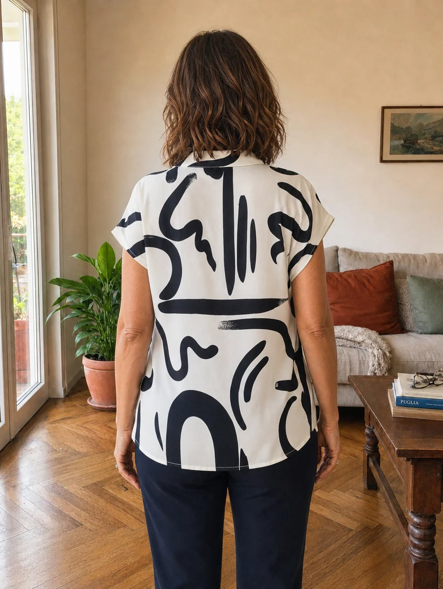 Chiara | Blusa Fluida a Stampa