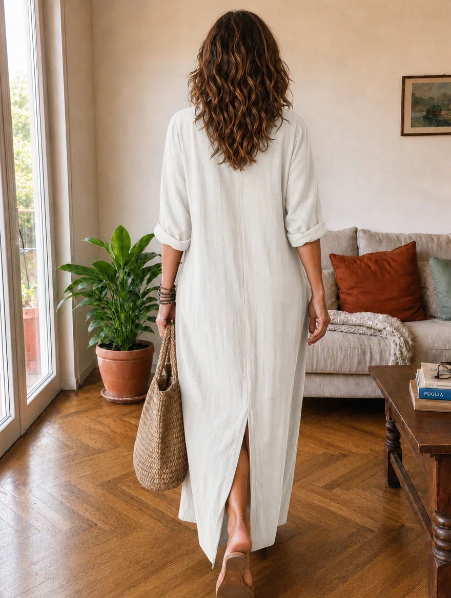 Livia | Abito Maxi Chemisier