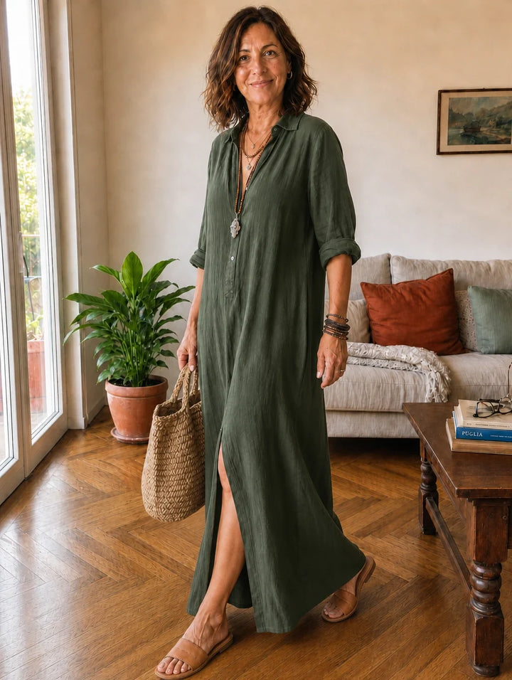 Livia | Abito Maxi Chemisier