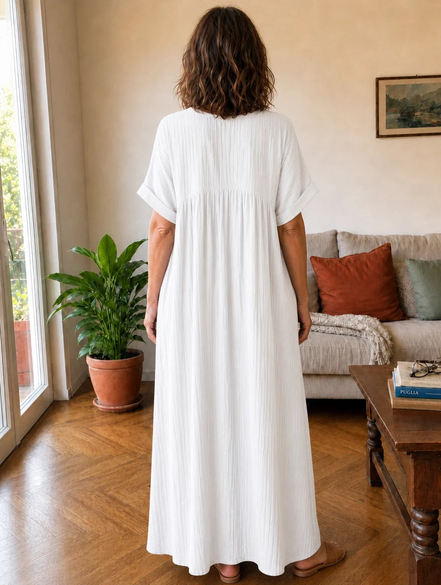 Alessia | Abito Maxi in Mussola