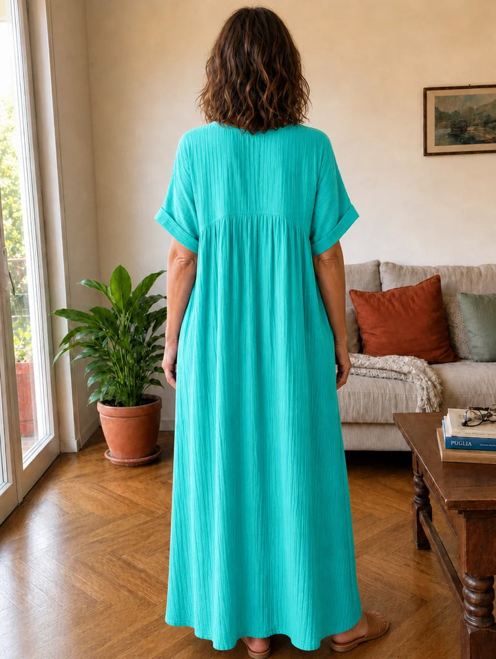 Alessia | Abito Maxi in Mussola