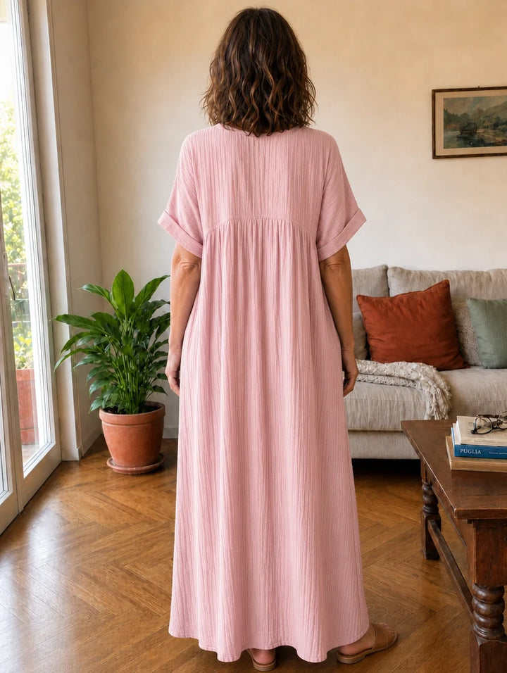 Alessia | Abito Maxi in Mussola