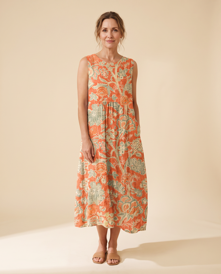 Raquel abito midi - indossato, studio