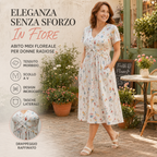 Abito a Fiori con Scollo a V