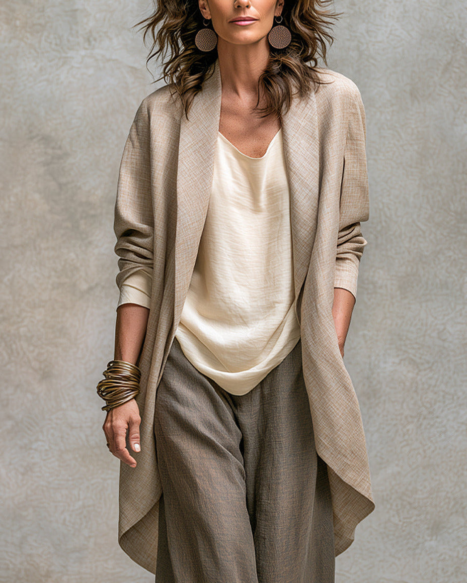 Dettaglio cardigan fluido Lidia