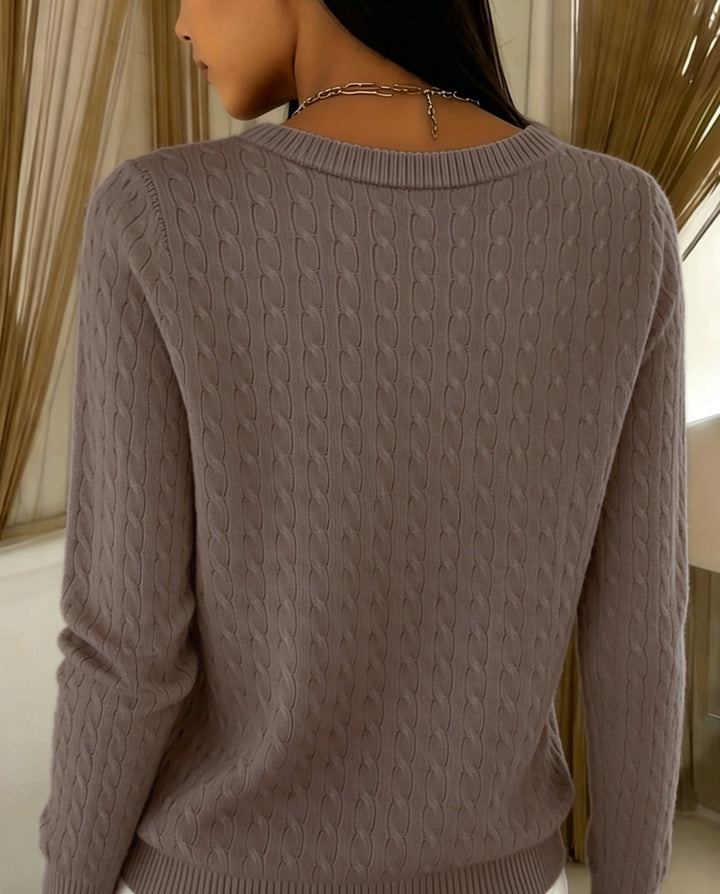 Matilde cardigan Marrone Caffè retro