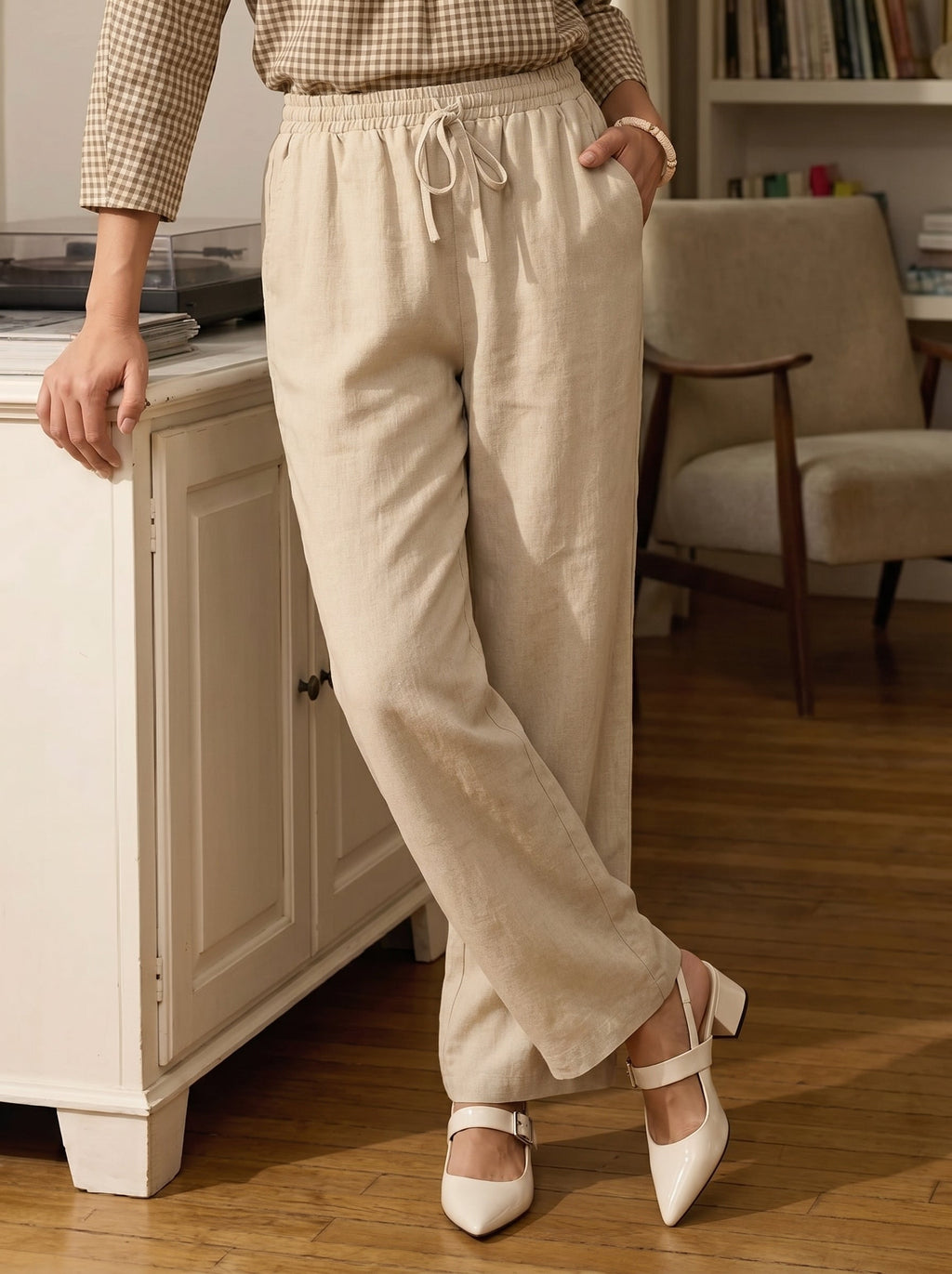 Sofia | Pantaloni Classici in Lino