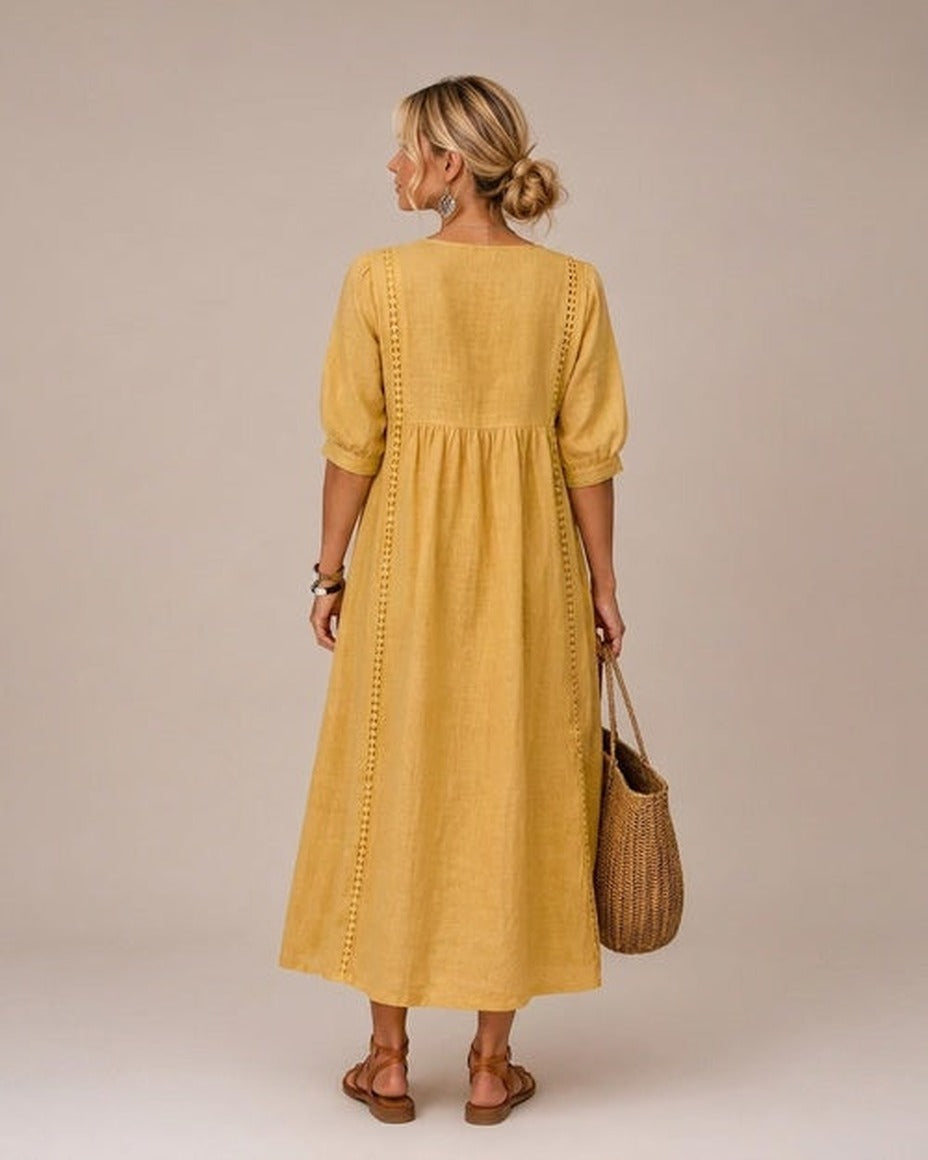 Rosalia abito midi estivo dettaglio retro