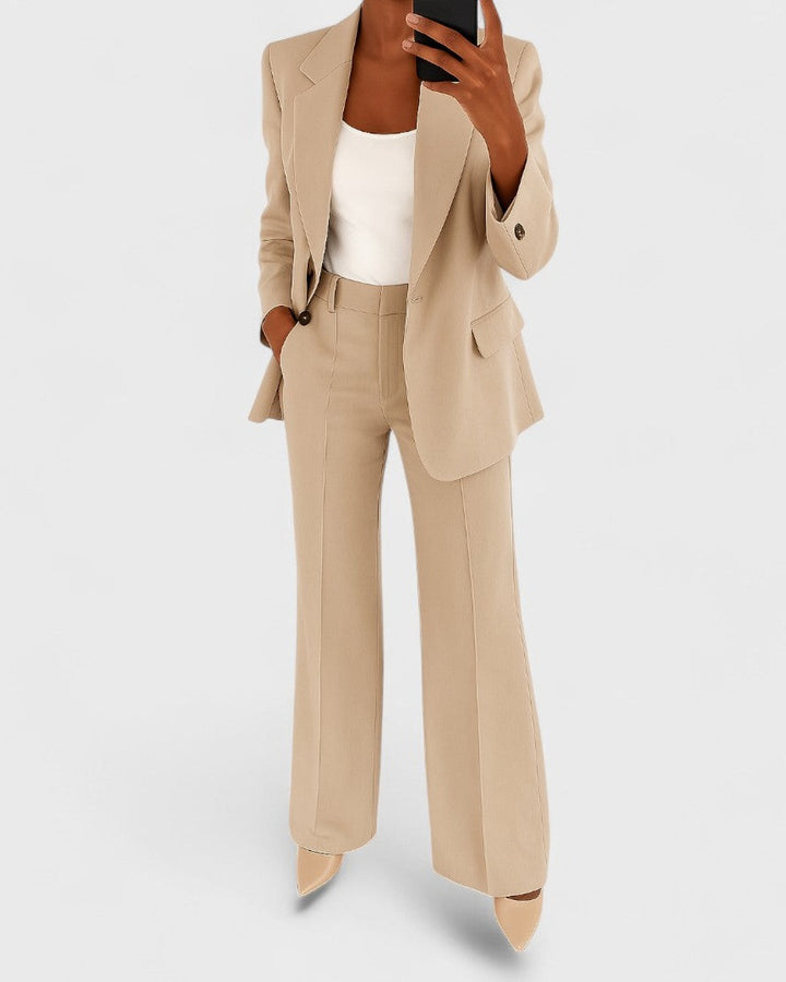 Vittoria completo blazer e pantaloni beige