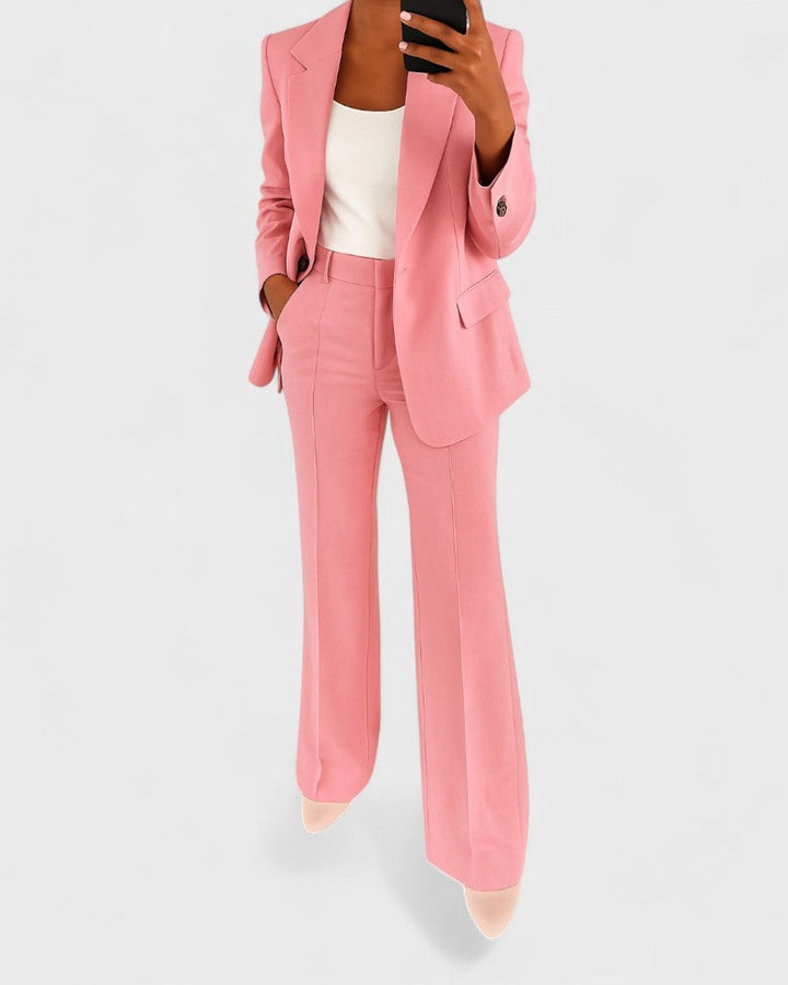 Vittoria completo blazer e pantaloni rosa